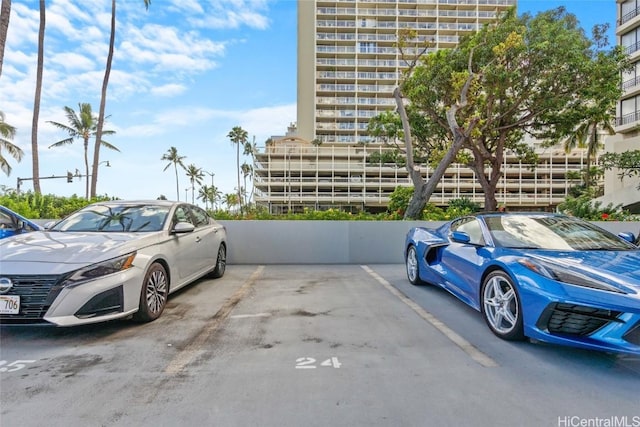 view of car parking