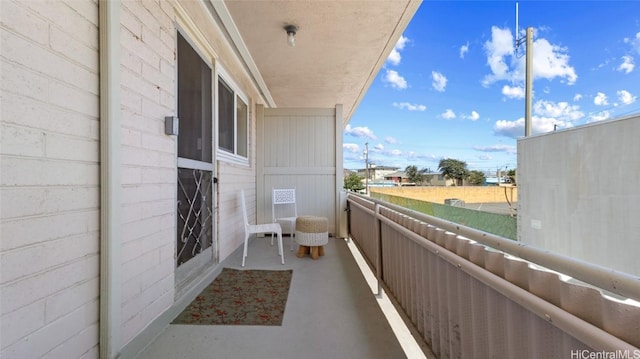 view of balcony