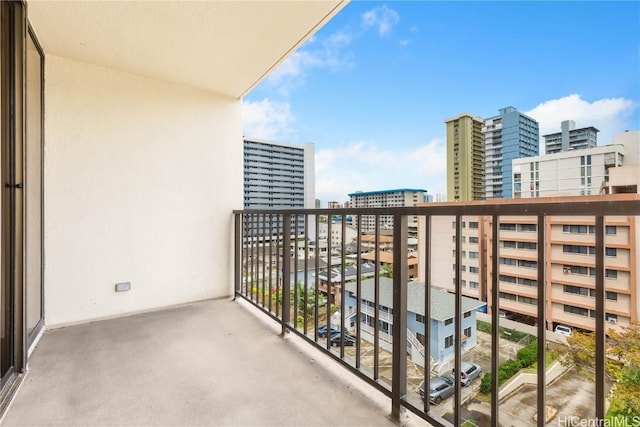 view of balcony