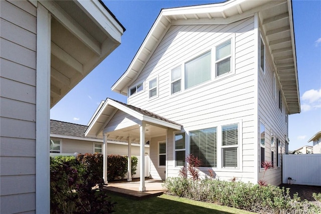 rear view of house with a patio area