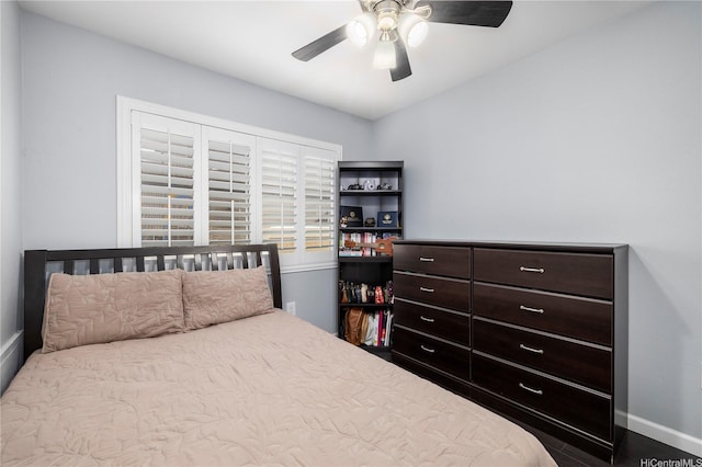 91-1022 Huliau St Unit 1A, Ewa Beach, HI 96706 - bedroom with baseboards and ceiling fan