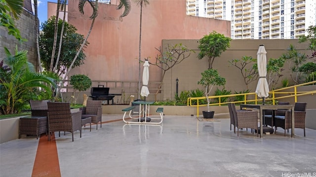 view of patio / terrace with grilling area