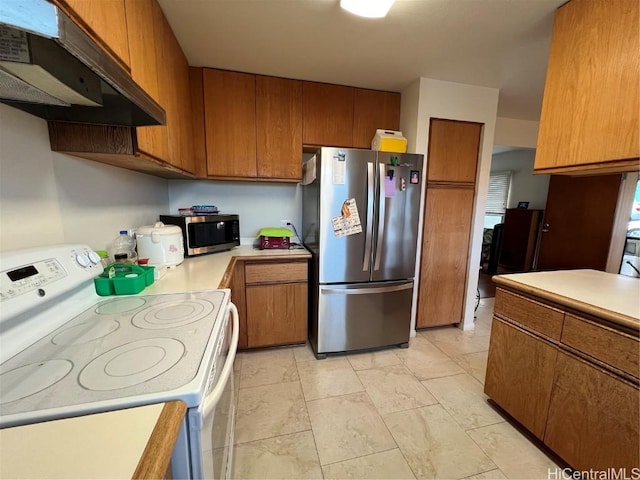 kitchen with stainless steel appliances