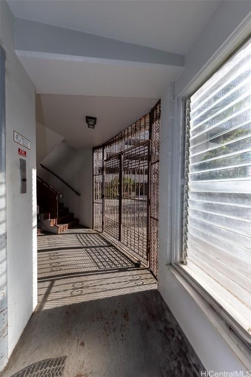 interior space with concrete flooring