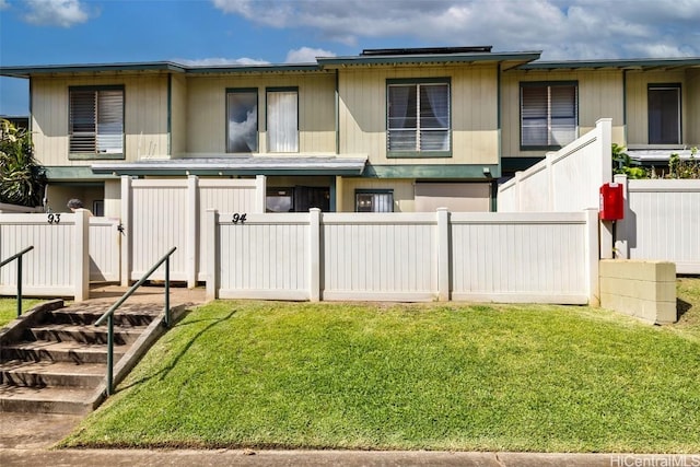 exterior space featuring a yard