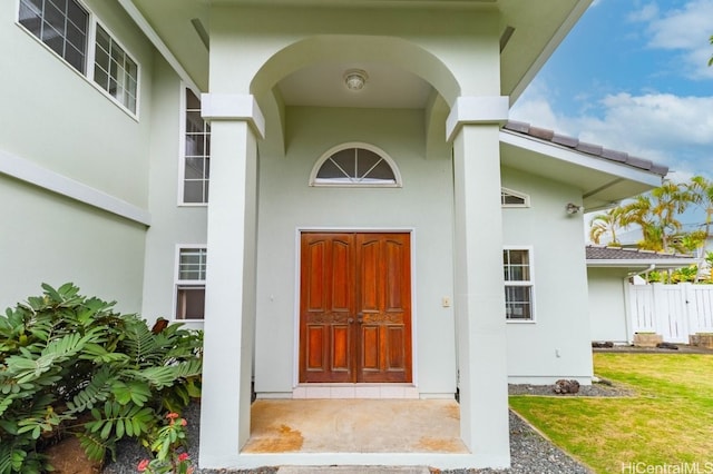 view of entrance to property