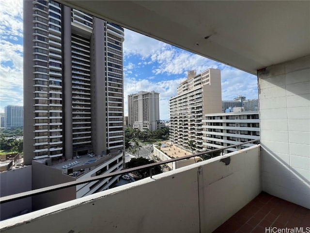 view of balcony