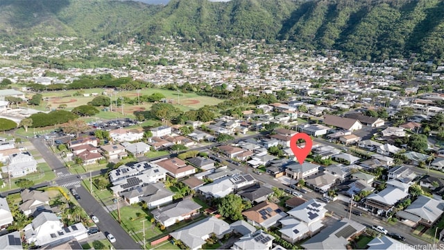 drone / aerial view featuring a residential view