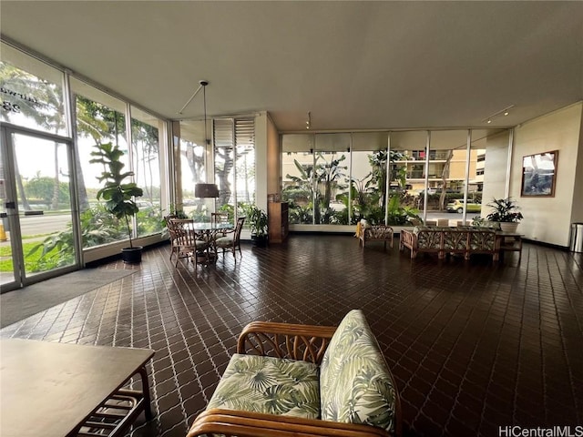 view of sunroom