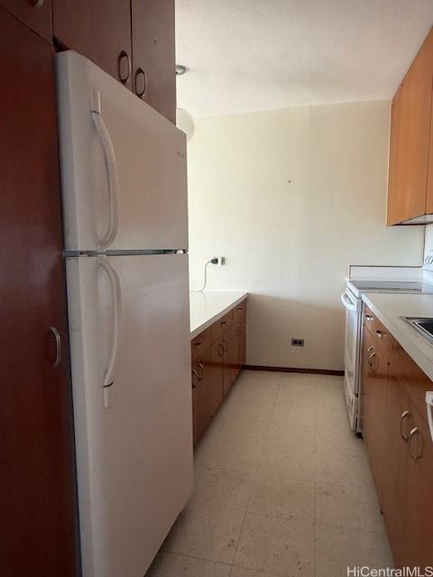 kitchen with white appliances