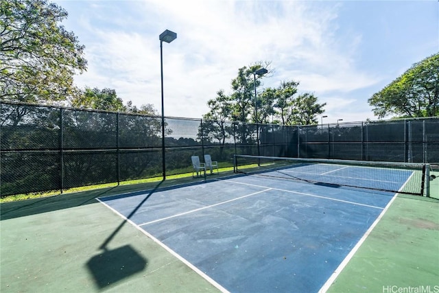 view of tennis court