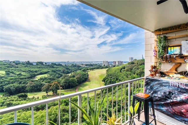 view of balcony