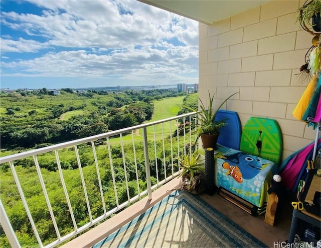 view of balcony