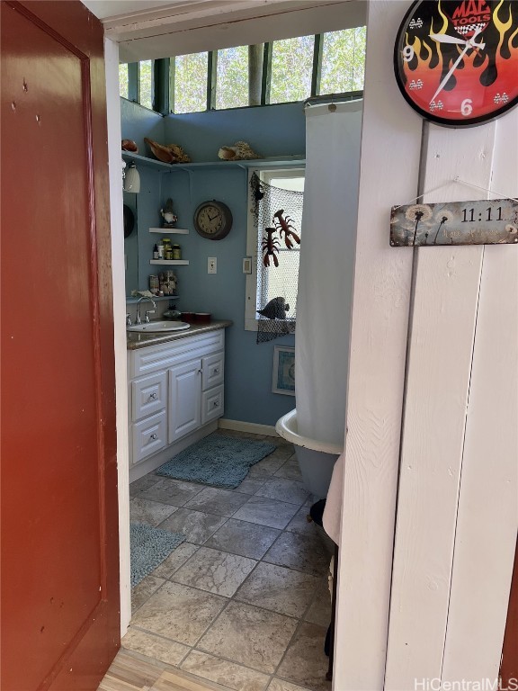 bathroom with vanity