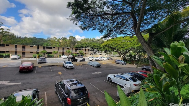 view of parking / parking lot