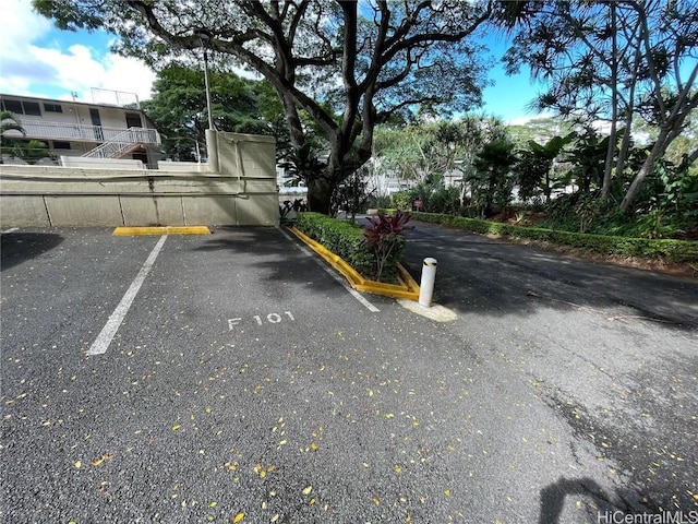 view of parking