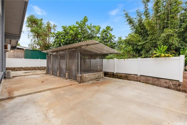 view of patio with cooling unit