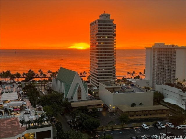 view of city featuring a water view