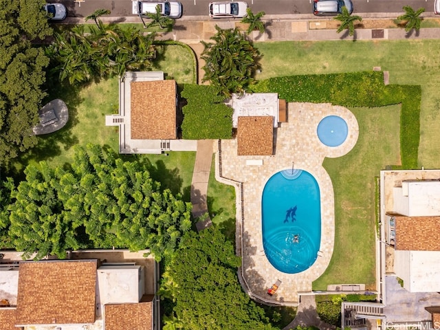 birds eye view of property