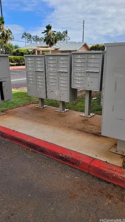 view of community featuring mail boxes