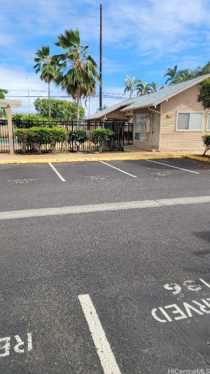 view of car parking