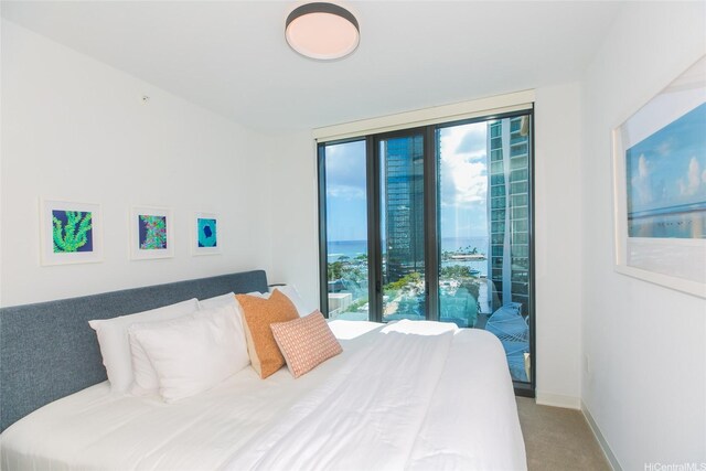 987 Queen St Unit 1401, Honolulu, HI 96814 - carpeted bedroom with baseboards