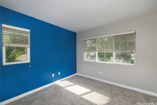 view of carpeted empty room