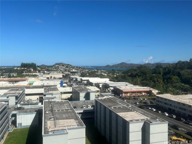 city view with a mountain view