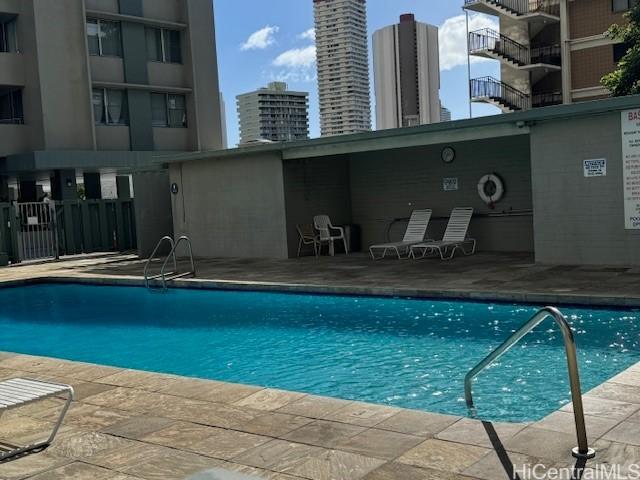 view of pool with a patio