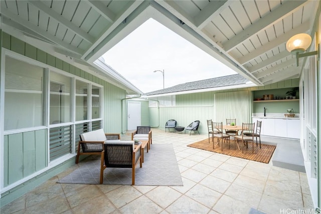 view of patio / terrace featuring outdoor lounge area