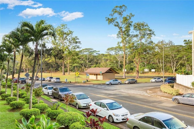 view of car parking