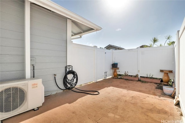 view of patio with ac unit