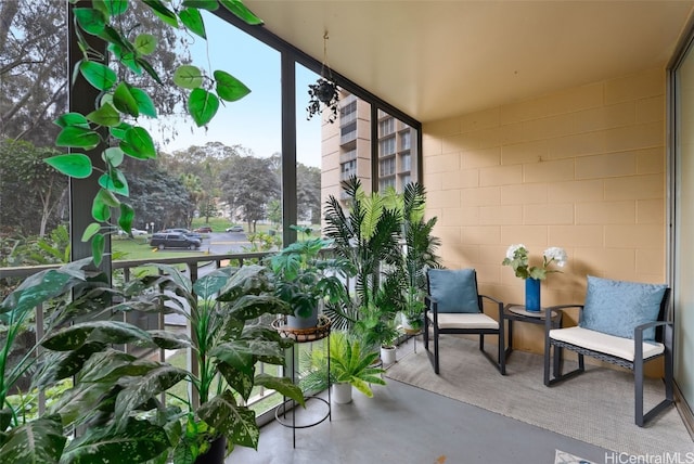 view of balcony