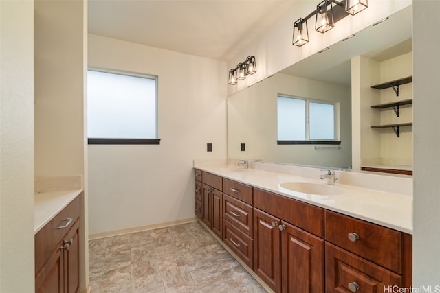 bathroom with vanity