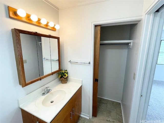 bathroom with vanity