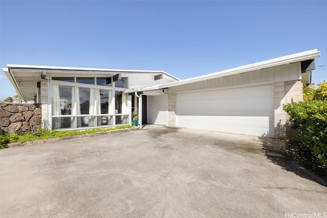 view of front of home featuring a garage