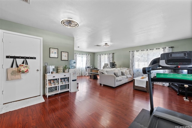 87-1980 Pakeke St Unit J, Waianae, HI 96792 - living room featuring wood finished floors