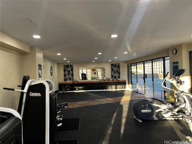 view of workout area