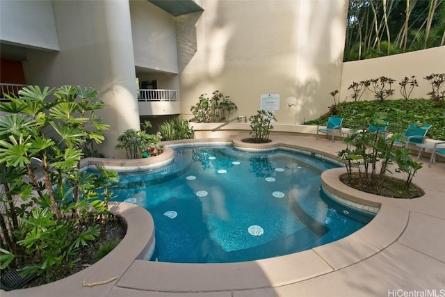 view of pool with a patio