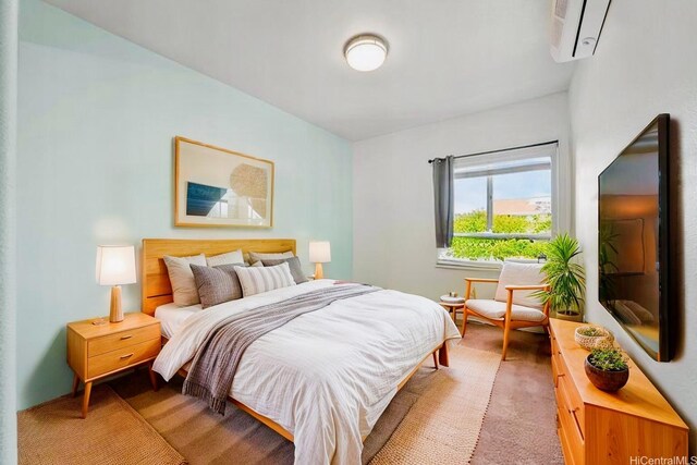 478 Kunehi St Unit 105, Kapolei, HI 96707 - carpeted bedroom featuring a wall mounted AC
