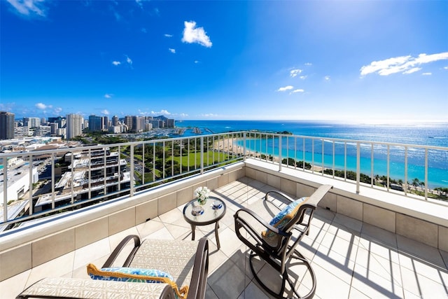 1350 Ala Moana Blvd Unit L2, Honolulu, HI 96814 - balcony with a water view and a city view
