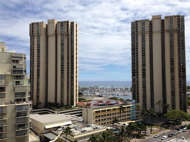 exterior space with a view of city