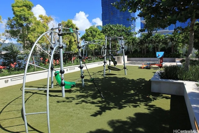 view of play area