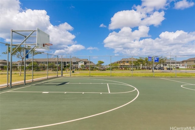 view of sport court