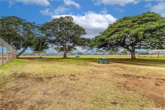 view of home's community featuring a lawn