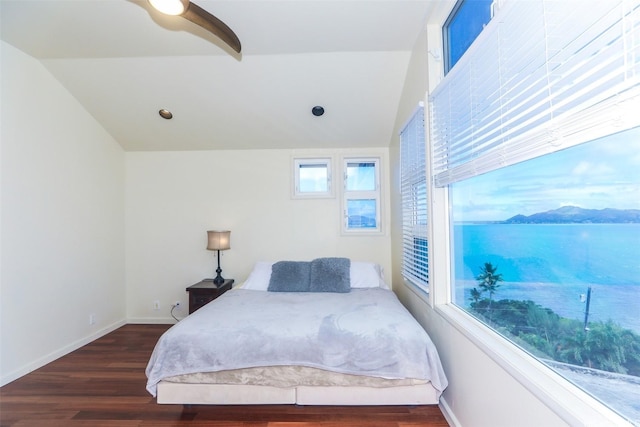 45-001 Lilipuna Rd Unit B, Kaneohe, HI 96744 - bedroom with wood finished floors and lofted ceiling