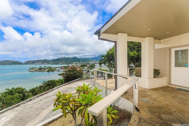 45-001 Lilipuna Rd Unit B, Kaneohe, HI 96744 - balcony with a water and mountain view