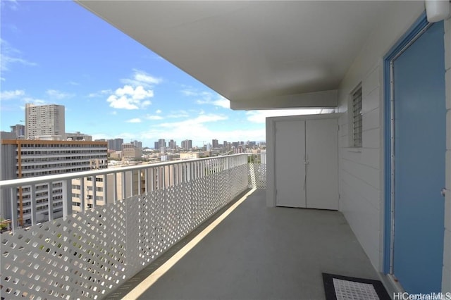 view of balcony