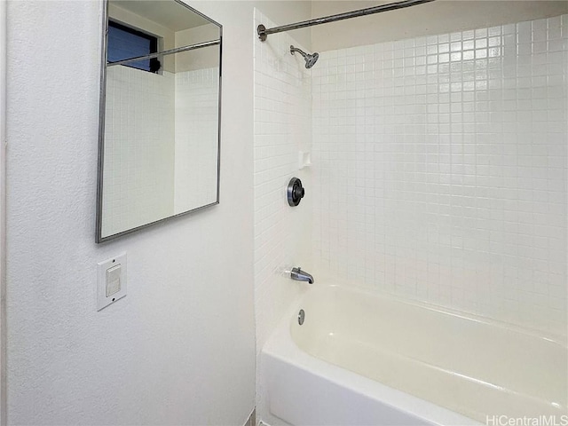 bathroom featuring bathtub / shower combination