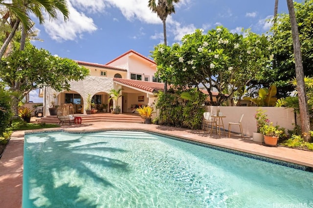 view of pool with a patio